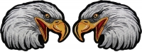 Eagle Patch Set Iron on Left and Right Small