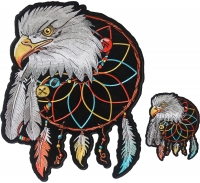 Dreamcatcher with Eagle Small and Large Patch Set Combo
