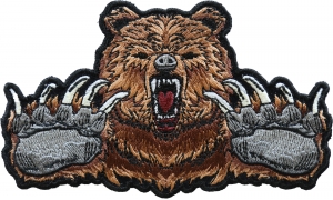 Brown Bear Claws Iron on Patch