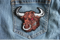 Angry Bull Iron on Patch Angry Bull Iron on Patch