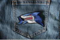 Iron on Shark Patch Iron on Shark Patch