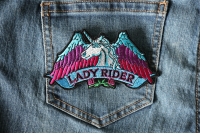 Lady Rider Unicorn Biker Patch Lady Rider Unicorn Biker Patch