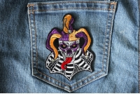 Jester Clown Skull Patch Jester Clown Skull Patch
