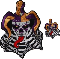 Jester Patch Set Small and Large in Yellow and Purple