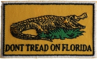 Don't tread on Florida Small Gadsden Flag Patch