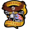 Patriotic Eagle Biker Small Patch Freedom Isn