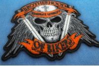 Brotherhood of Bikers Respect and Loyalty Skull Patch