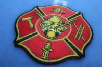 Fire Fighter Axe Ladder Hydrant Cap Patch | Embroidered Patches