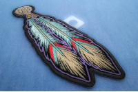 Tribal Feathers Patch | Embroidered Patches