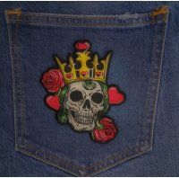 Hearts Queen Skull Patch Hearts Queen Skull Patch