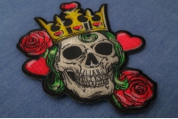 Hearts Queen Skull Patch