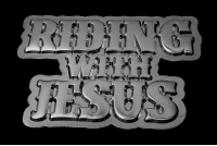 Riding with Jesus Christian Pin