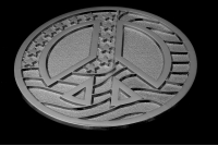 US Peace Flag Pin