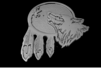 Wolf Moon Pin