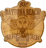 Epoxy Coated Daytona Bike Week Coaster