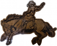 Bucking Horse Wood Wall Decor