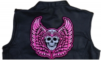Pink Angel Wings Skull Patch Pink Angel Wings Skull Patch