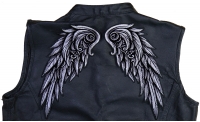 Silver Angel Wings Patch