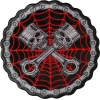 Piston Web Skulls Patch