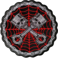 Piston Web Skulls Patch