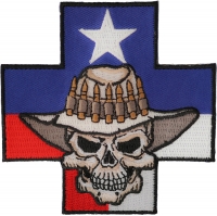 Texas Cross Skull Patch Texas Cross Skull Patch