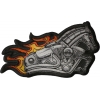 Iron Horse Motorcycle with Flames Biker Patch Iron Horse Motorcycle with Flames Biker Patch