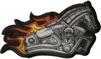 Iron Horse Motorcycle with Flames Biker Patch Iron Horse Motorcycle with Flames Biker Patch