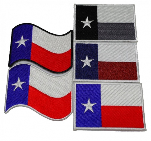 LARGE 11 1/2 INCH TEXAS FLAG ROCKER PATCH  NEW LONESTAR 