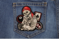 Biker Dude Ace Of Spades, 8 Ball, Dice And Fun Small Patch | Skull Patches Biker Dude Ace Of Spades, 8 Ball, Dice And Fun Small Patch | Skull Patches