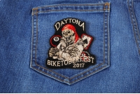 Biketoberfest 2017 Daytona Skull Biker Patch Biketoberfest 2017 Daytona Skull Biker Patch