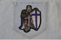 Blue Knight Small Patch | Embroidered Patches