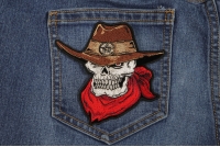 Cowboy Skull Small Patch | Embroidered Patches Cowboy Skull Small Patch | Embroidered Patches
