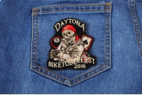Daytona Biketoberfest 2016 Biker Rally Skull Patch Daytona Biketoberfest 2016 Biker Rally Skull Patch