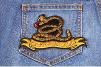 Don't Tread On Me Snake Patch Small | US Military Veteran Patches Don't Tread On Me Snake Patch Small | US Military Veteran Patches