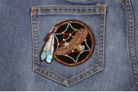 Eagle Dreamcatcher Small Patch | Embroidered Patches Eagle Dreamcatcher Small Patch | Embroidered Patches