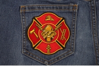 Fire Fighter Axe Ladder Hydrant Cap Patch | Embroidered Patches Fire Fighter Axe Ladder Hydrant Cap Patch | Embroidered Patches