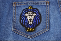 Leo Skull Zodiac Sign Patch Leo Skull Zodiac Sign Patch