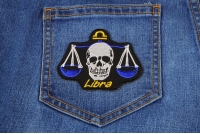 Libra Skull Zodiac Sign Patch Libra Skull Zodiac Sign Patch