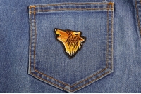 Mini Wolf Head Patch Mini Wolf Head Patch