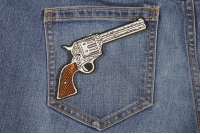6 Shooter Pistol Gun Patch Right | Embroidered Patches