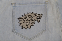 Sideways Wolf Patch Sideways Wolf Patch