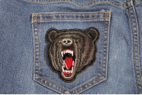 Small Black Bear Biker Patch | Embroidered Patches Small Black Bear Biker Patch | Embroidered Patches