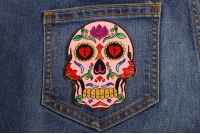 Sugar Skull Pink Patch Sugar Skull Pink Patch