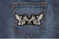 Tattoo Guns Wings Patch Small Tattoo Guns Wings Patch Small