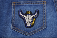 Taurus Skull Zodiac Sign Patch Taurus Skull Zodiac Sign Patch