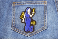 Virgo Skull Zodiac Patch Virgo Skull Zodiac Patch