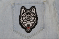 Wolf Small Iron on Patch Wolf Small Iron on Patch