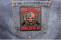 American Infidel Patch With Skull | US Military Veteran Patches American Infidel Patch With Skull | US Military Veteran Patches