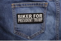 Biker For President Trump Patch
