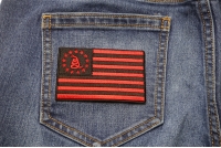 Gadsden American Flag Red Black Patch | Embroidered Patches Gadsden American Flag Red Black Patch | Embroidered Patches